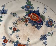 antique BOOTH FLORA porcelain plate c1916