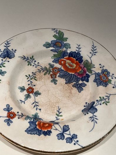 antique BOOTH FLORA porcelain plate c1916
