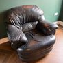 Black Leather 3 piece Image 2