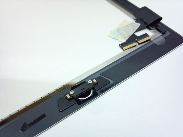 For iPad 2 Touch Screen Digitizer Glass with Home Button and Adhesive