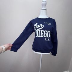 Girls Navy Sweatshirt from Primark Age UK 11-12 Yrs / EU 152cm