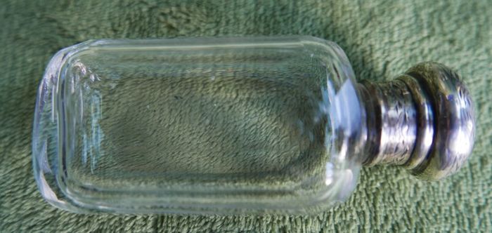 Antique Edwardian 1800s Set 5 Sterling Silver Cut Glass Vanity Pin Bottles Jars