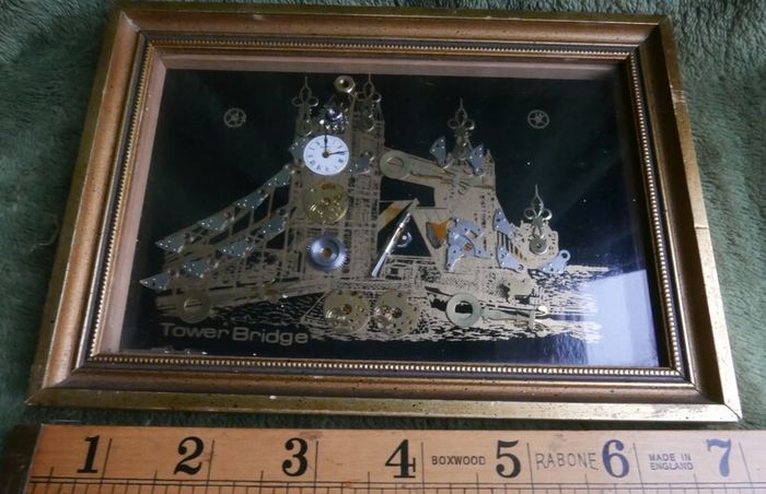 Tower Bridge Framed Decorative Clock type art