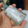 13 - Beautiful Antique Sea Glass Bottle Embossed The Cambridge Lemonade Chivers and Sons Ltd Histon Image 4