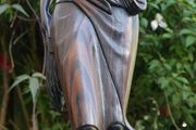 Vintage Sculpture -  Woman Wooden Carving -  Fine Art - Hand Carved Hard Woman Wood Sculpture - height 24,5"