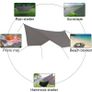 Hammock Rain Fly Tent Tarp, [300cm x 300cm] Lightweight Anti-UV Hammock Tent Tarp, Waterproof Camping Shelter, Portable Basha Sunshade for Camping Hiking Picnic Travel (FREE POSTAGE) Image 5