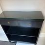 Solid mahogany black bookcase/display unit Image 3