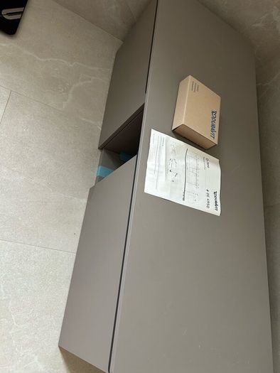 Wall mounted bathroom vanity unit