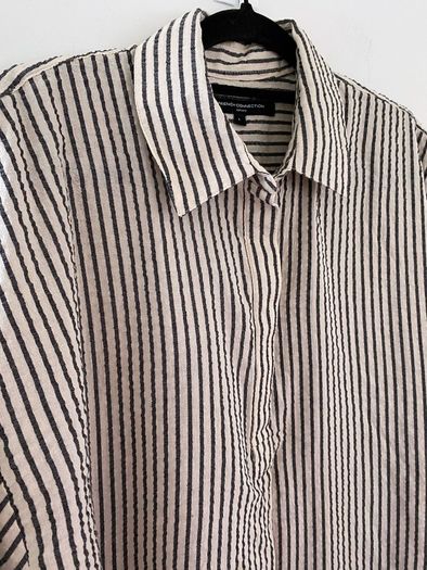 French Connection Monochrome Striped Relaxed Shirt