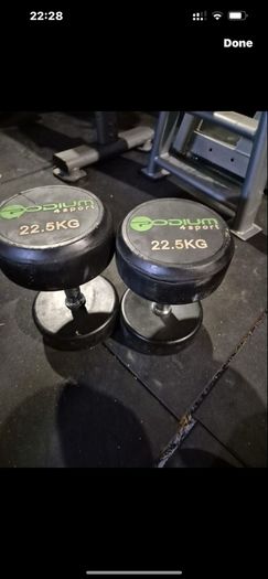 New Unused 50kg Dumbbells Price 2e Per Kg From 27.5kg Upto 50kg