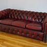 Millbrook Chesterfield Sofa c.1960s, in Red Oxblood Leather Image 3