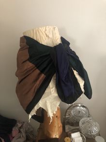 Scarf Zara bottle green, tan,  cream black navy