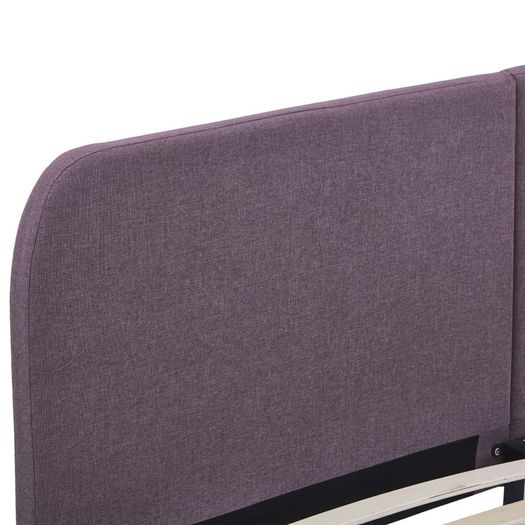 Bed Frame Taupe Fabric 150x200 cm