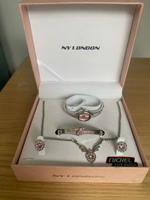 NY London Pink Jewellery Set
