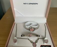 NY London Pink Jewellery Set
