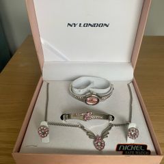 NY London Pink Jewellery Set