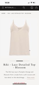 Rituals Lase Detail Top BNWT Size M