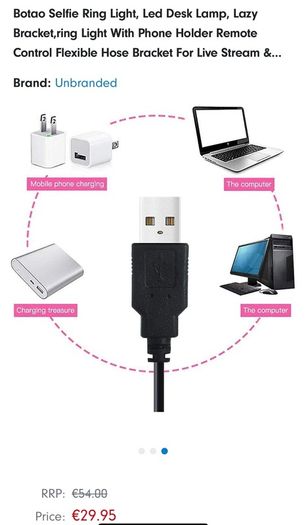 Aurora Flex LED Ring Light & Phone Holder Clip