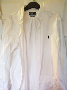 white Polo Ralph Lauren shirt