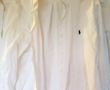 white Polo Ralph Lauren shirt