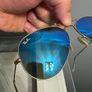 Ray Ban Aviator Mirror Blue Image 4