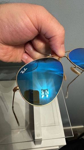 Ray Ban Aviator Mirror Blue