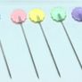 100 sewing pins, patchwork and quilting pins, flower head pins Image 2