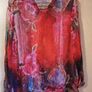 100% Silk long sleeve blouse UK 8 Image 2
