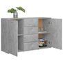 Sideboard Concrete Grey 120x35,5x75 cm Chipboard Image 4