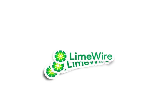Limewire Modern Logo Glossy Sticker 2-Pack