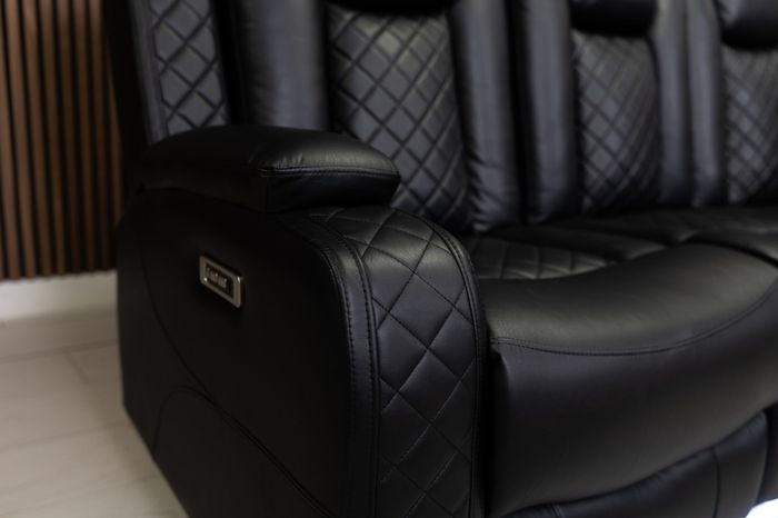 3 Seater Ashbyrne Electric Leather Recliner Sofa