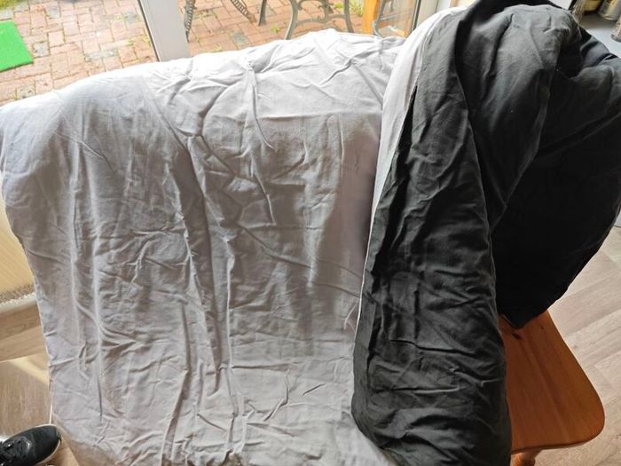 Single duvet and pillows