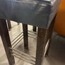Leather upholstered bar stools with wooden legs 95EUR each Image 3