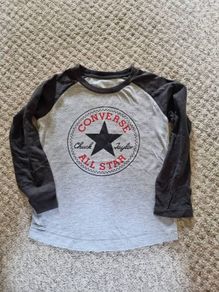 Converse All Star Long Sleeve T-Shirt Heather Grey