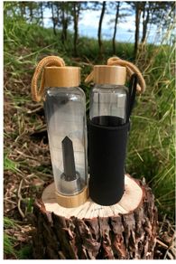 Crystal tower water bottle