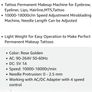 Professional Permanent Makeup Pen Wired Tattoo Machine Kit With 50pcs Needles Microblading Supply for Eyebrow Lip Eyeliner (Rose Gold) Image 4