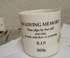 Grave Pot - Hand Decorated