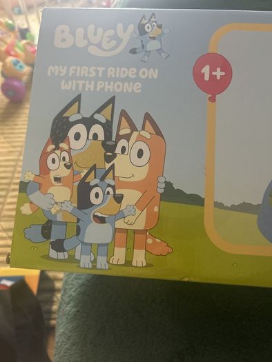 Bluey my first ride on