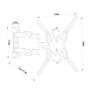 New Universal 13-55 Inch 35kg TV Monitor Steel Wall Bracket Mount # 1566 Image 3