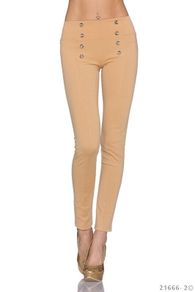 quality leggins size m  uk 10 beige nude