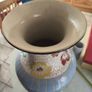 Vintage 20 inches tall hand painted Oriental Asian Large Pottery Vase Image 6