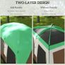 Six-Man Camping Tent, with Small Rainfly and Accessories - Green Image 6
