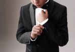 Boys Black Tuxedo Suit with Shirt and Bowtie Age 3-4 years