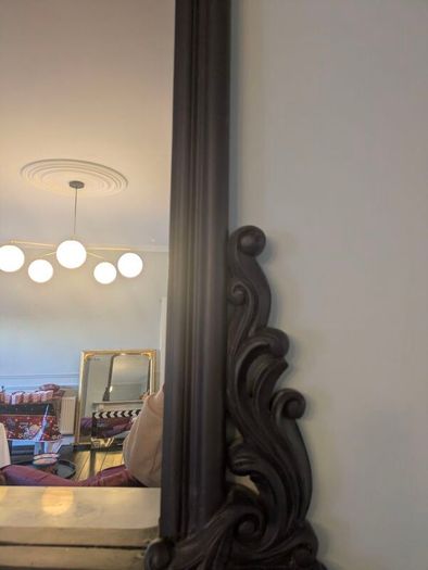 Antique Over Mantle Mirror