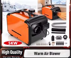 5kw 12V 24V Horizontal Diesel Parking Heater Car Diesel Air Heater Vehicle Cabin Heater Cab Heater Automotive Air Heater With Remote Control Overheat Protection For Truck RV Car