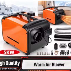 5kw 12V 24V Horizontal Diesel Parking Heater Car Diesel Air Heater Vehicle Cabin Heater Cab Heater Automotive Air Heater With Remote Control Overheat Protection For Truck RV Car