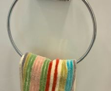 Chrome towel ring