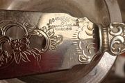 Silver plate Swedish Cake knife, 9inches long,hallmarked