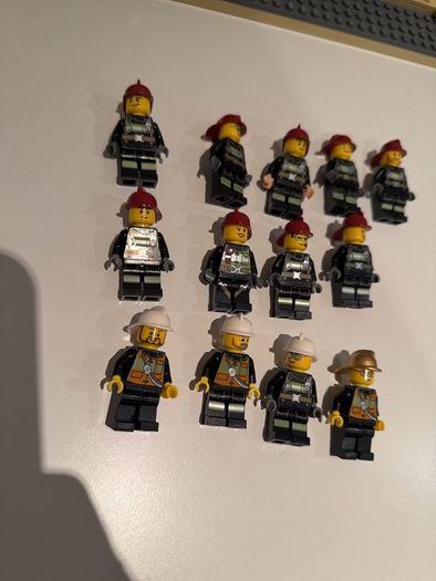 lego firemen minifigures x 13