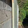 Solid Wooden Garden Shed Door Sage Green Image 3